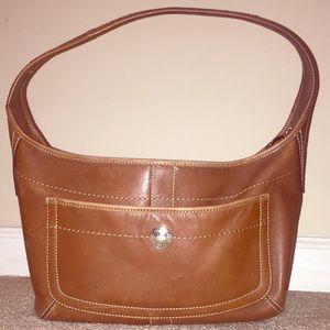 Coach Brown Leather Shoulder Purse